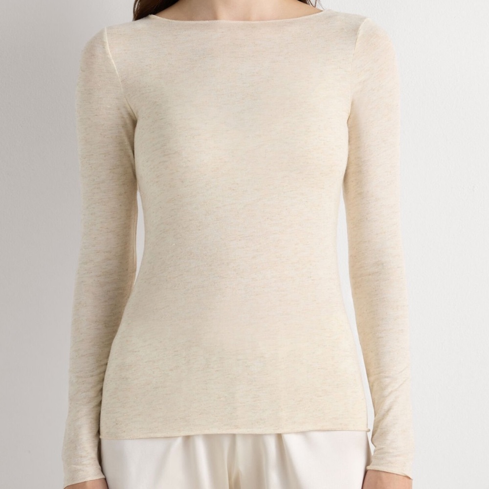 Intimissimi Cream Long Sleeve Top